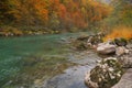 Tara river in the Canyon near ÃÂurÃâeviÃâ¡a Tara Bridge, Montenegro - autumn picture